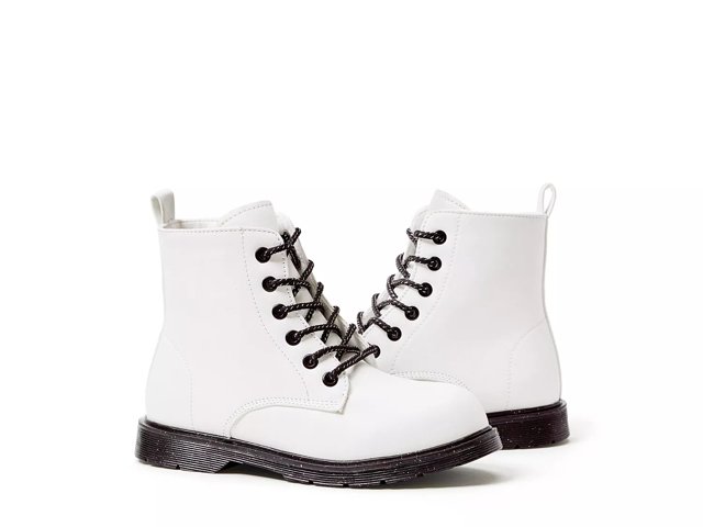 FABKIDS Lace Up Lug Sole Boot Kids Free Shipping DSW