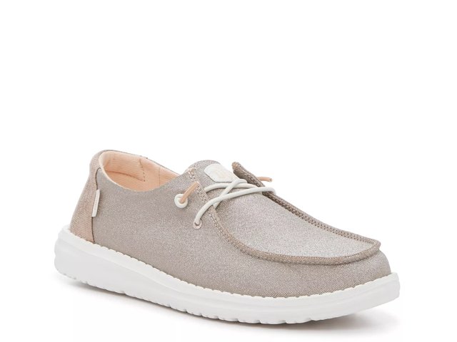 HEYDUDE Wendy Metallic Slip On Sneaker Women s