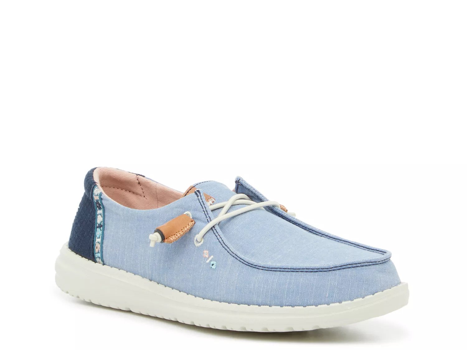 Hey Dude Womens Wendy Chambray Shoes - 40058-2BK