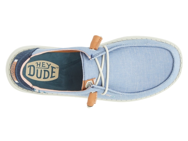 Hey Dude Wendy Chambray Shoe - Women's Shoes in White