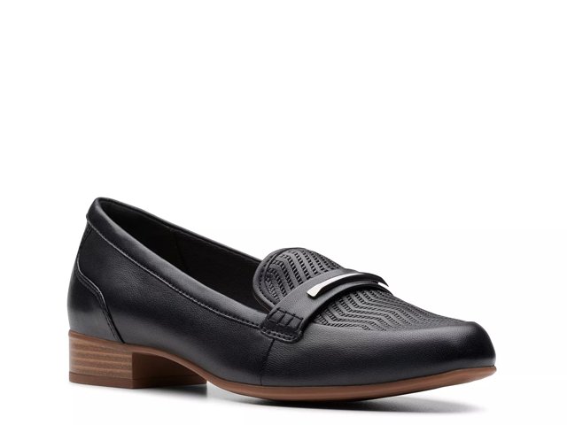 Clarks Juliet Aster Loafer Women s Black Size 8.5 Loafers