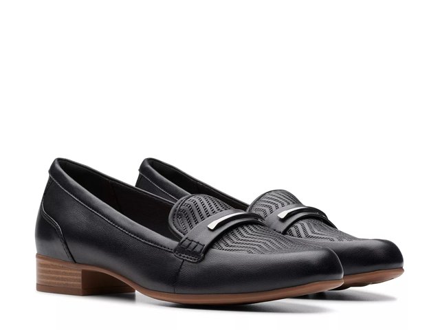 Clarks Juliet Aster Loafer Women s Black Size 8.5 Loafers