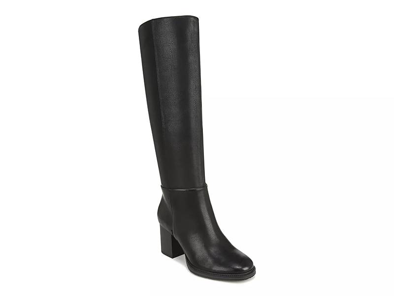 Heeled wide store calf boots