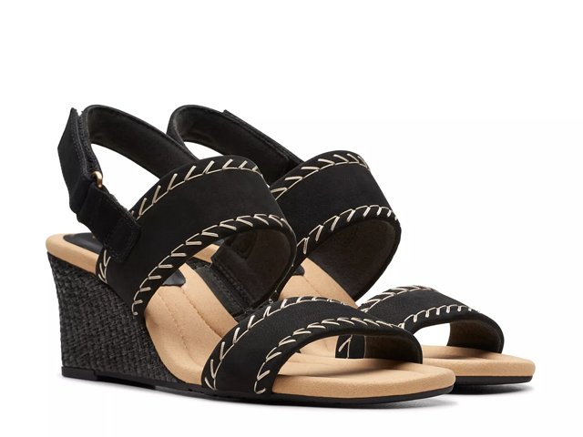 Clarks Women s Kyarra Rose Sandal Black 9.5 W