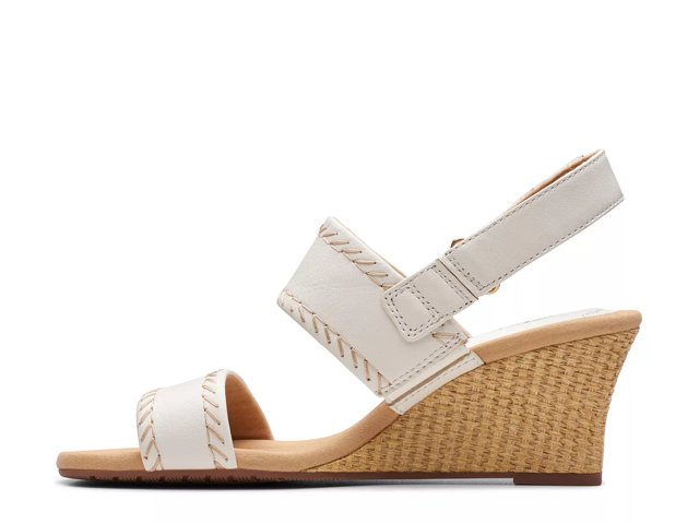 Clarks espadrille wedge sandals discount