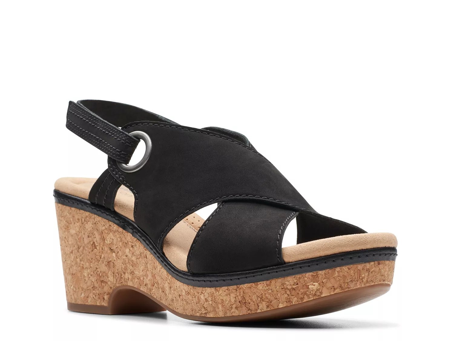 Clarks cork sandals online