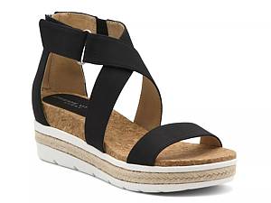 ADRIENNE VITTADINI Women's Sport Carry platform Black Sandal Size 8.5 -  Prime Shoes and More