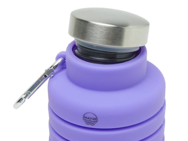 Collapsible Purple Water Bottle