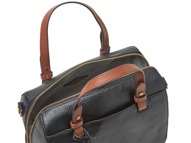 Fossil rachel satchel black sale