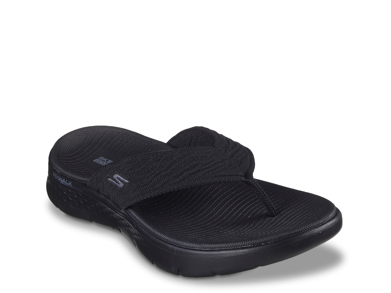 Skechers Women's On The Go Flip Flop Black/Gray 8