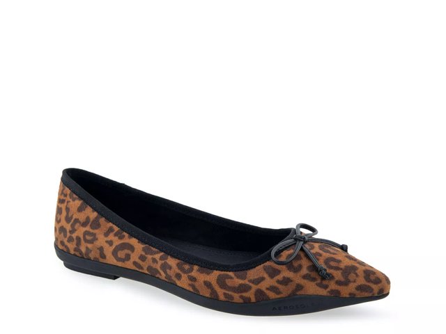 Aerosoles leopard best sale print flats