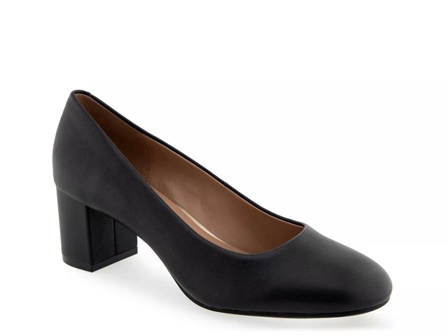 Aerosoles Ebel Pump Women s Black Leather Size 9 Pumps