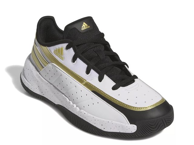 Adidas Front Court Men s Basketball Shoes Size 12 White Black Gold