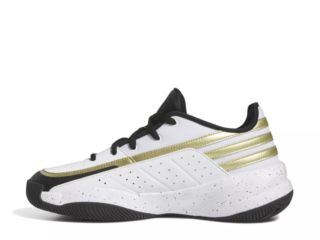 Adidas Front Court Men s Basketball Shoes Size 12 White Black Gold