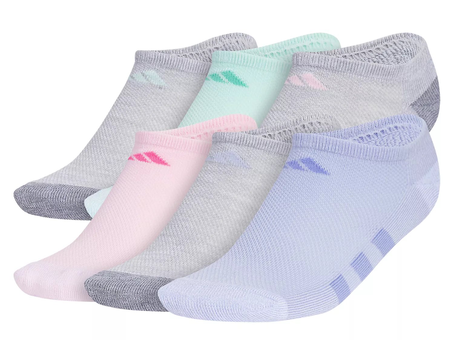 Athletic Cushioned Kids' No Show Socks