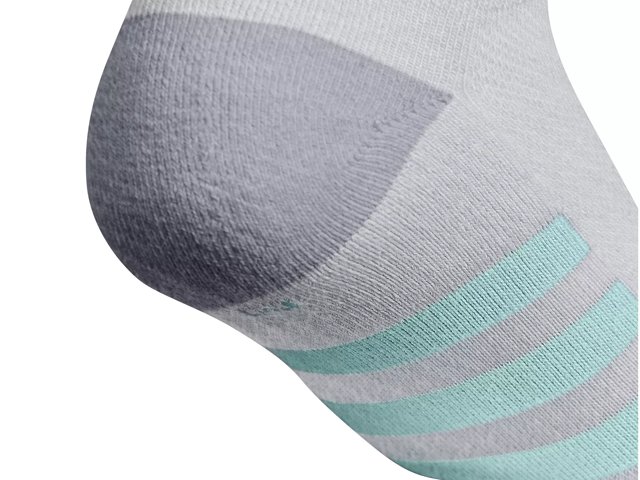 adidas Athletic Cushioned Kids' No Show Socks - 6 Pack - Free Shipping | DSW