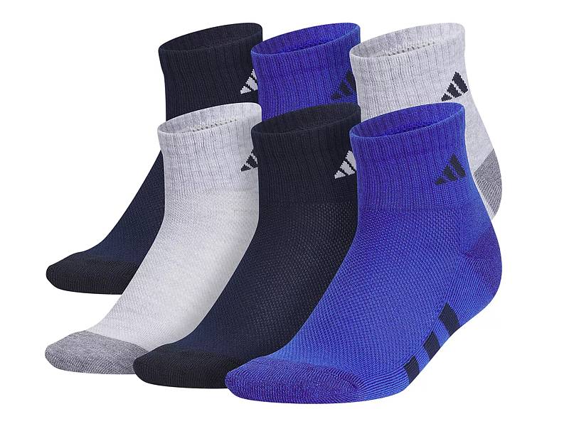 adidas Athletic Cushioned Crew Socks 6 Pairs - Grey