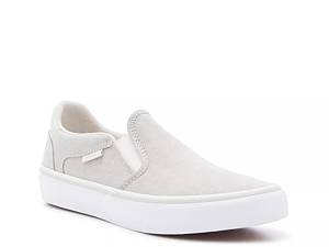 White vans slip store ons dsw