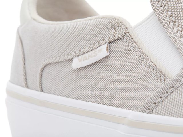 Vans Asher Deluxe Slip-On Sneaker - Women's - Free Shipping Vans Asher Deluxe Slip-On Sneaker - Women's - Free Shipping