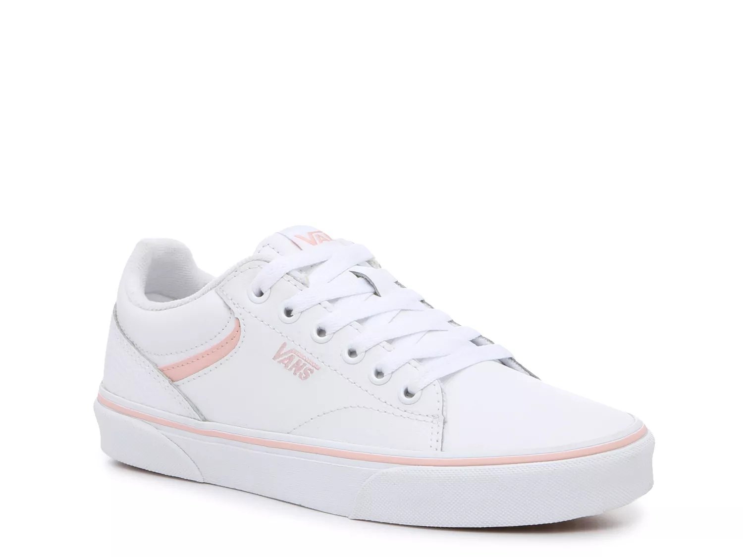Womens leather vans clearance