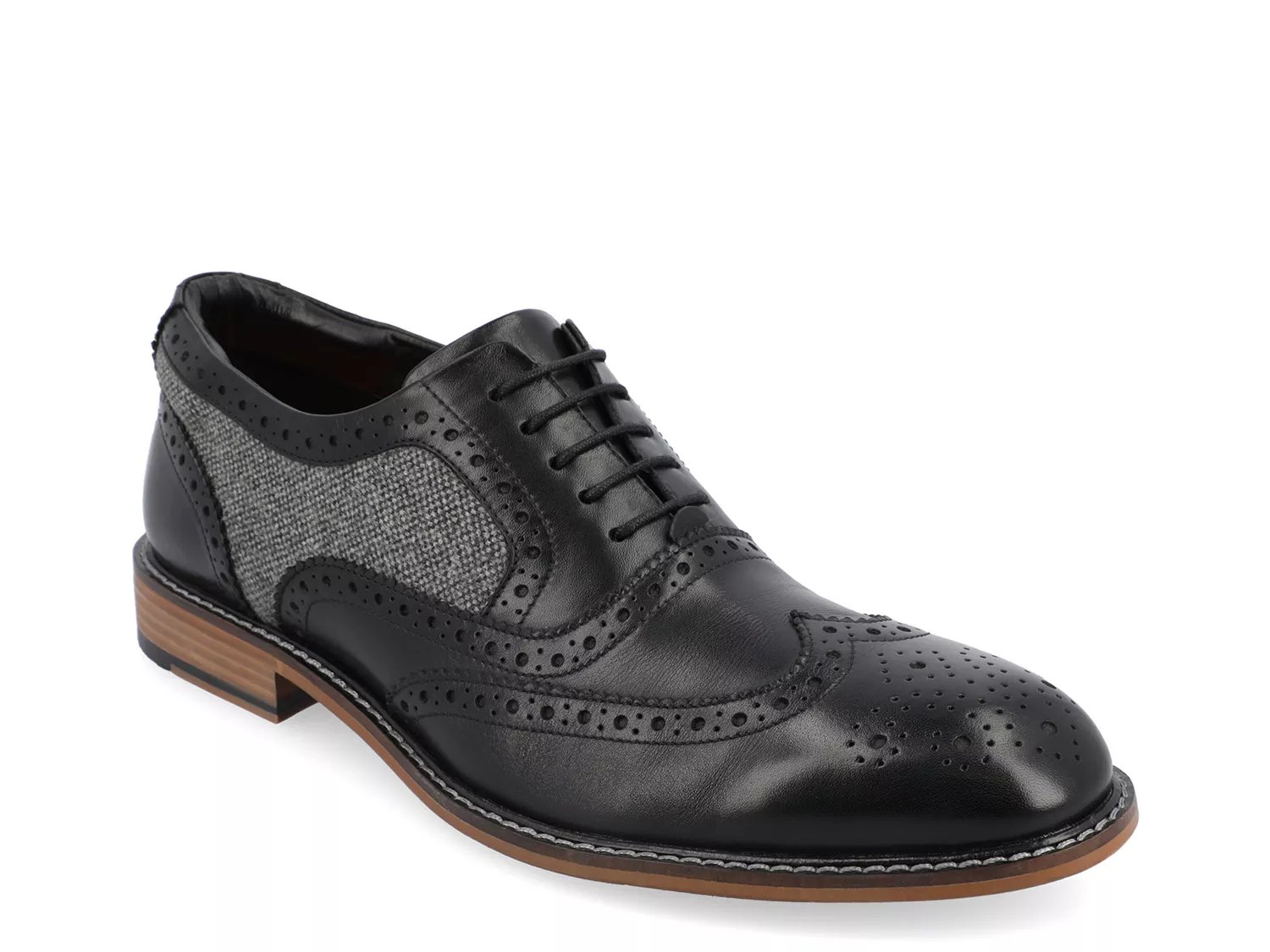 Thomas & Vine Alister Oxford | Men's | Black | Size 10 | Oxfords | Wingtip