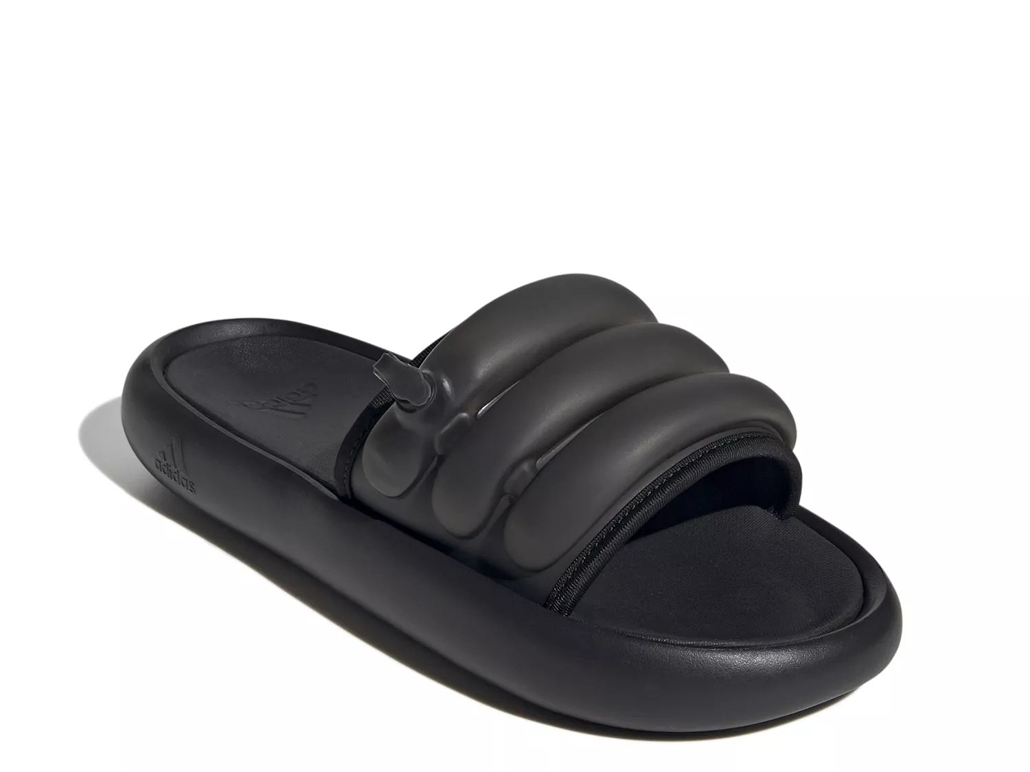 Black adidas slides womens hotsell