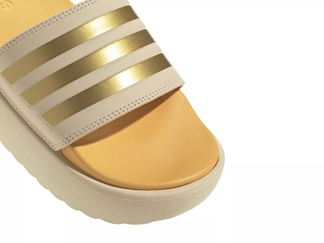 Adidas slides gold outlet