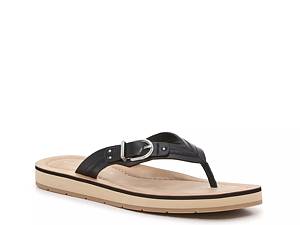 18mm/20mm Black Flip Flop Sandals - Size 7 1/2 (1820-2324-7.5-P-40)