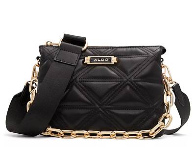 ALDO Women's Quilted Cross Body Bag, Other Black: Handbags