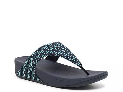 FitFlop Lulu Geo Webbing Wedge Sandal Free Shipping DSW