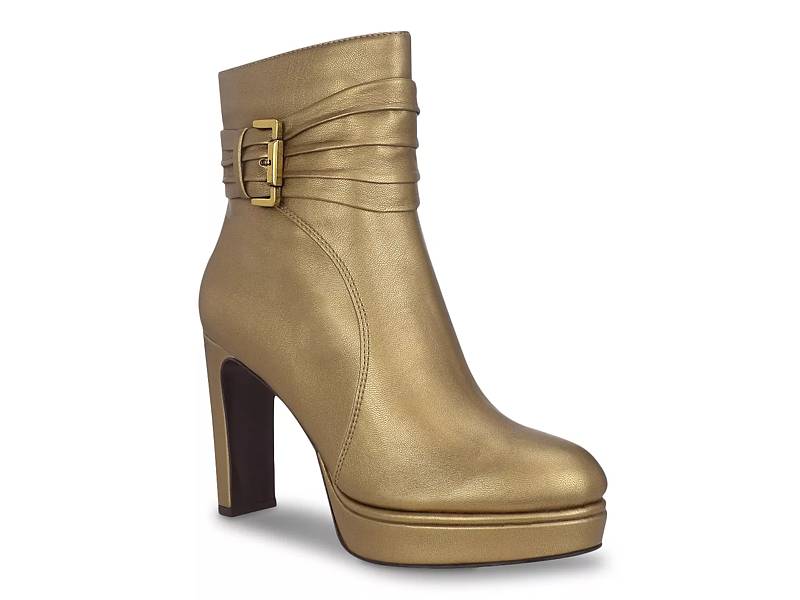 Gold booties hot sale dsw