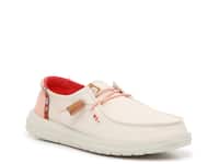 HEY DUDE WENDY CHAMBRAY PEACH 121415504 ΓΥΝΑΙΚΕΙΑ SLIP ON ΡΟΖ ΥΦΑΣΜΑ -  Quality Shoes