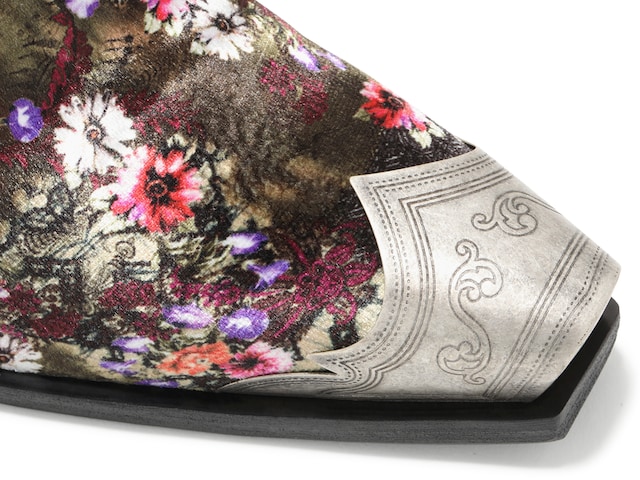 Free People Brayden Western Boots in Wild Flower Floral Print Velvet Size  36