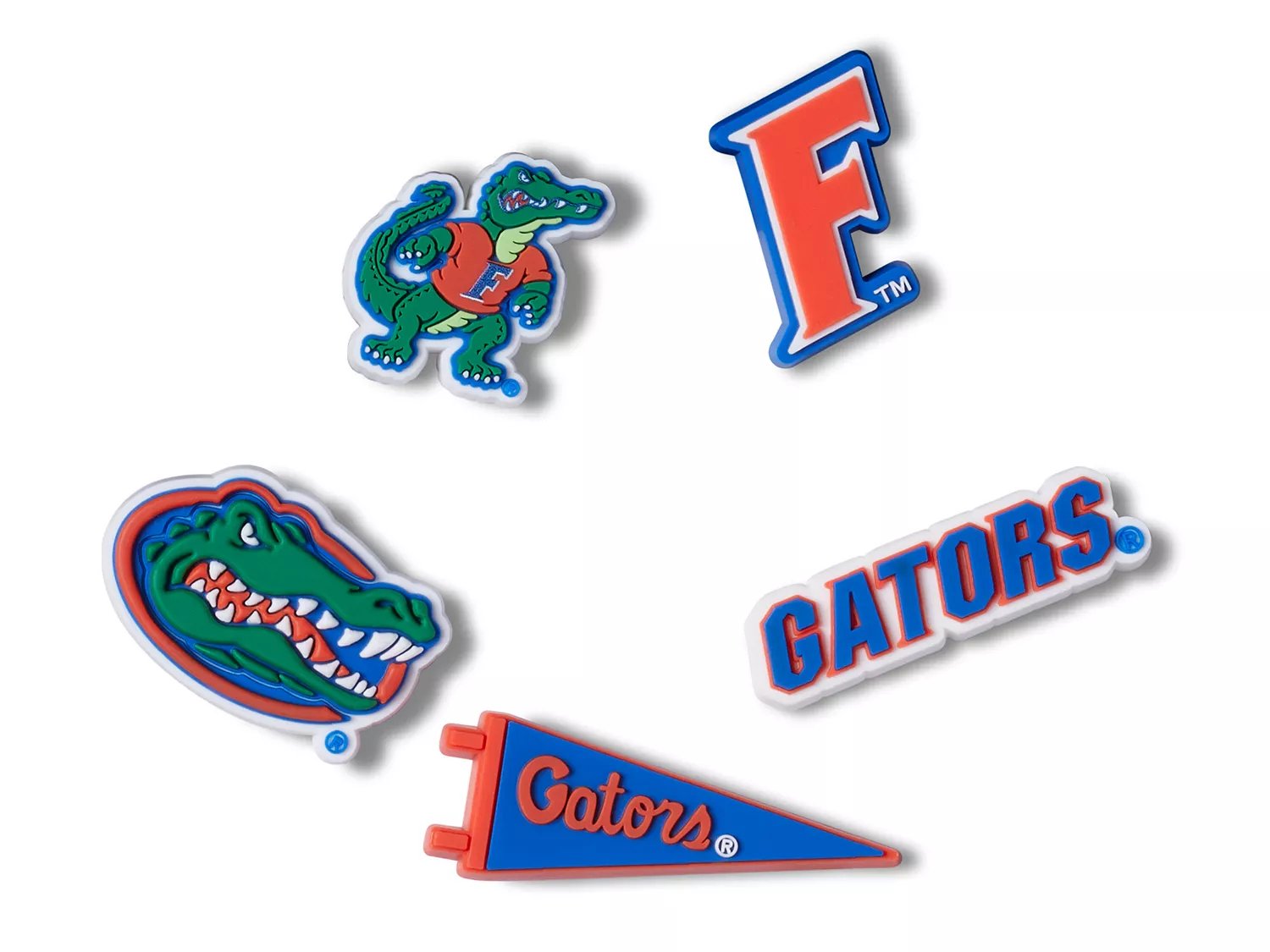 Crocs University of Florida Jibbitz Set 5 Pack Free Shipping DSW