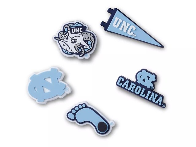 Crocs University of North Carolina Jibbitz Set 5 Pack Free