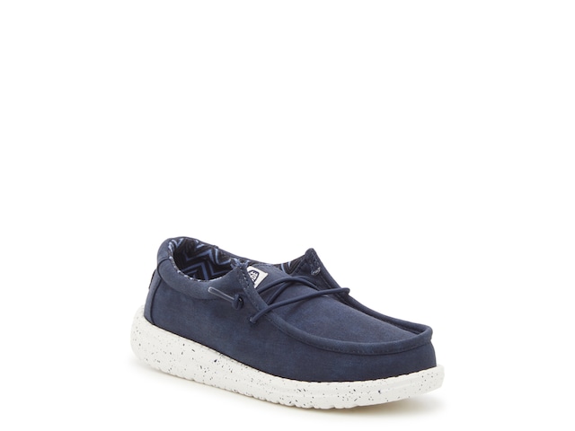 HEYDUDE Wally Casual Shoe - Toddler / Little Kid - Navy / Natural