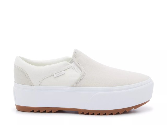Vans Asher Platform Slip On Sneaker Women s Free Shipping DSW
