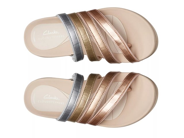 Clarks Cloudsteppers Glide Wedge Sandal Free Shipping DSW