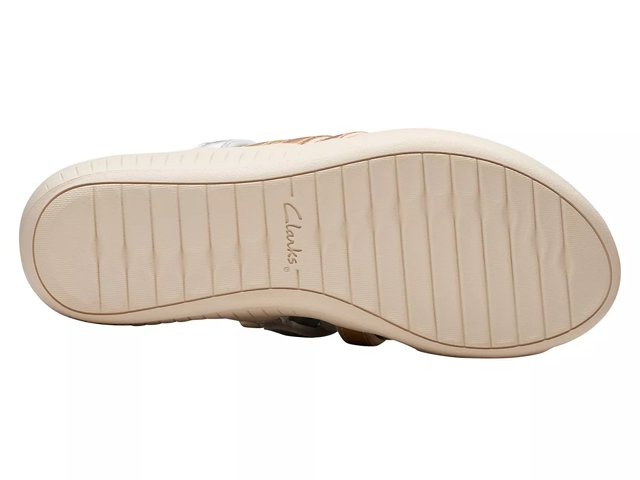 Clarks Cloudsteppers Glide Wedge Sandal - Free Shipping | DSW
