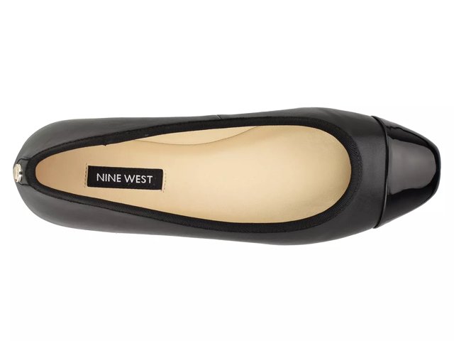 Nine west black ballet flats sales