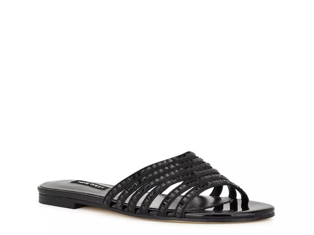 Dsw black sandals hotsell flat