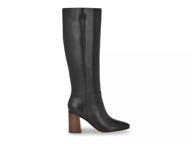 Calvin klein black knee high boots deals