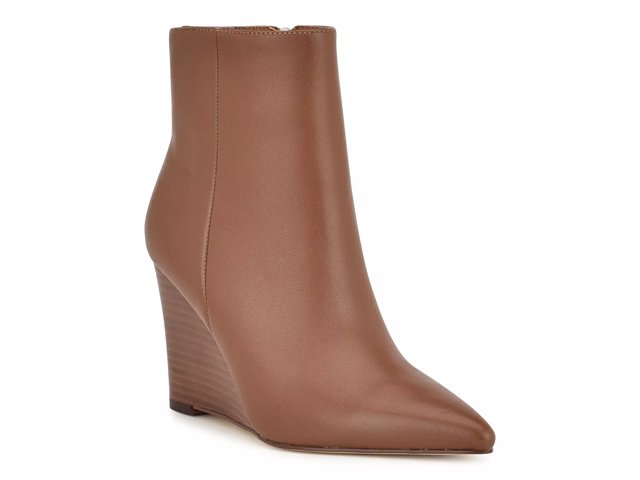 Nine west joanis wedge bootie shop