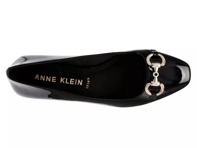 Anne Klein Cora SlipOn Women s Black Patent Size 10 Flats