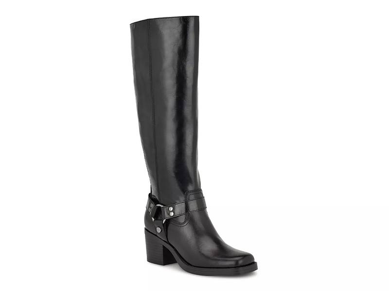 Nine west black riding hot sale boots