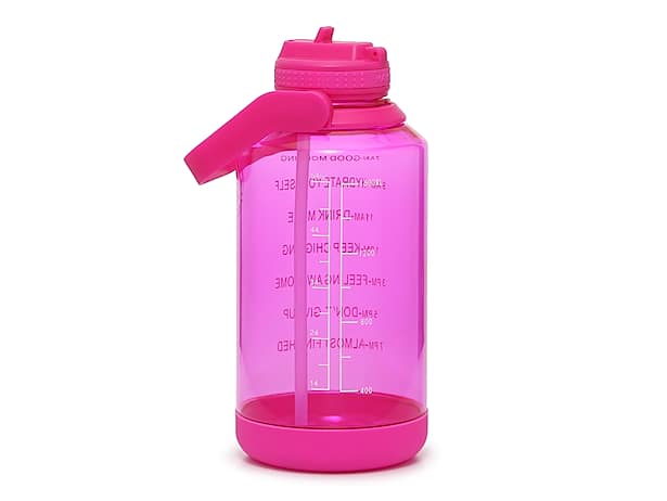 64 oz Water Bottle with Straw Pink