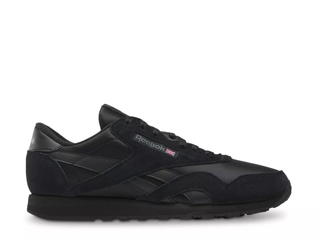 Reebok Classic nylon sneakers in black