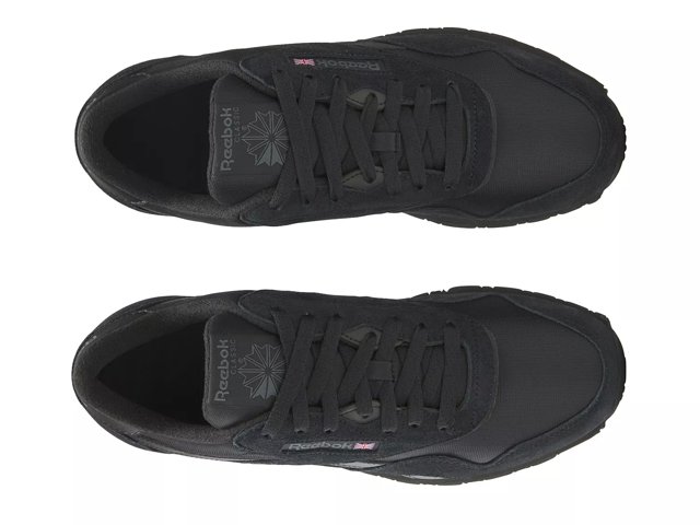 Reebok Classic nylon sneakers in black