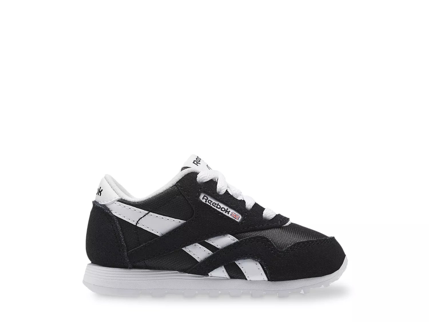 Reebok Classic Nylon Black White Toddler Boys Shoes Size 7