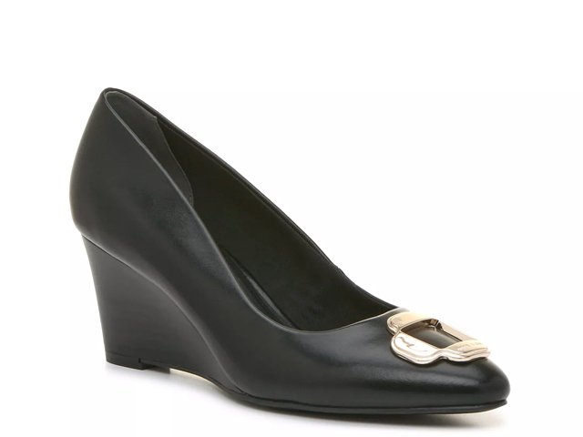 Anne klein peep toe wedges hot sale